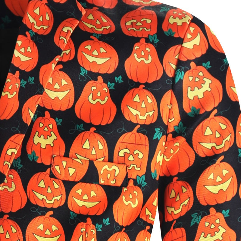 Pumpkin Pattern Suit details - 2