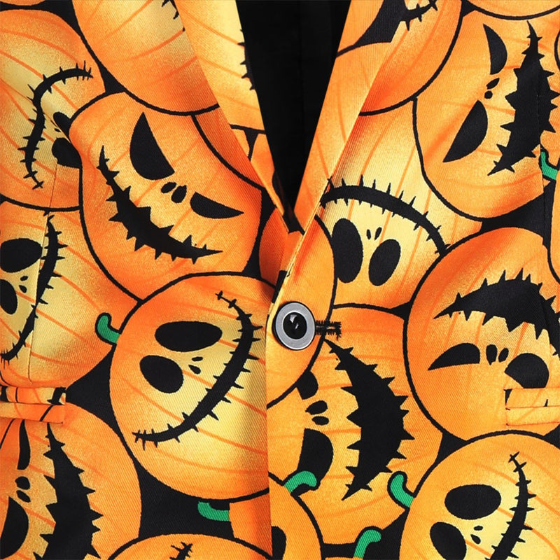 Pumpkin Pattern Suit details - 3