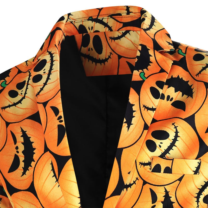 Pumpkin Pattern Suit details