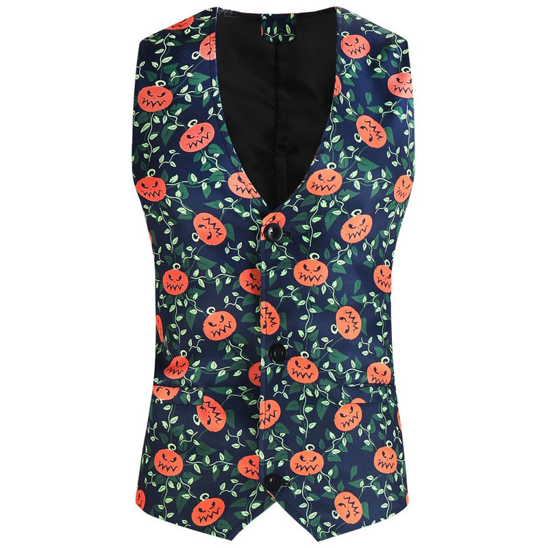 Pumpkin Pattern Suit vest