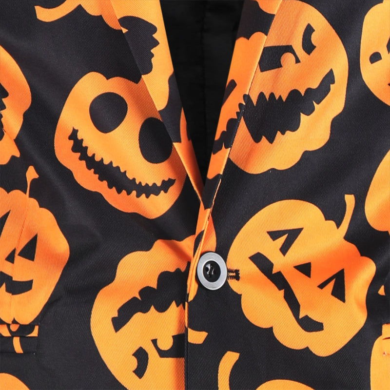Pumpkin Pattern Suit details - 4