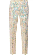 Men’s 2-Piece Linen Sparkle Gridline Champagne Suit