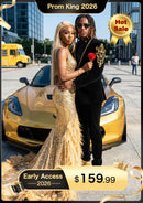 Chaqueta de esmoquin negra de terciopelo con bordado dorado de dos piezas para hombre