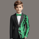 green branch boy's black tuxedo - 1