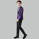 purple branch boy's black tuxedo - 2