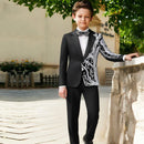 silver branch boy's black tuxedo - 4