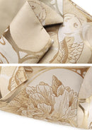 floral jacquard champagne blazer