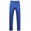 Pantalones azules jacquard para hombre
