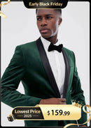 Men's Emerald Green Tuxedo Luxurious Velvet