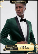 Smoking homme vert émeraude en velours luxueux