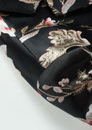 Embroidery Black Suit Fabric - 2