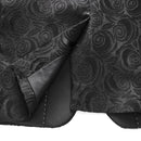 Smoking de mariage 3 pièces pour homme, broderie de roses noires, col châle