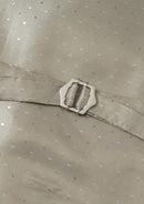 Men's 3-Piece Damask Jacquard Wedding Tan Suit