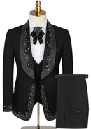 Rhinestone Wedding BlackTuxedo