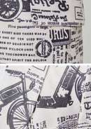 newspaper black and white tuxedo details