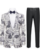 newspaper black and white tuxedo