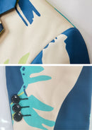 Blue and Beige Blazer details