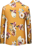 Floral Jacquard Yellow Tuxedo back