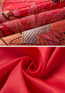 Men's One-Button Slim Fit Japanese Maid Pattern Red Blazer