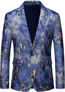 Men's One-Button Slim Fit Morden Fashion Blue Jacket