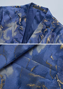 Men's One-Button Slim Fit Morden Fashion Blue Jacket