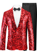 Paisley Red Sequin Suit