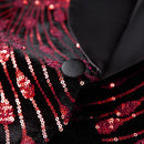 Red Falling Stars sequin jacket - 4