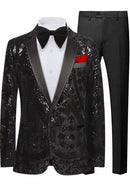 starry black sequin tuxedo