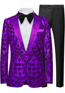 Purple sequin tuxedo