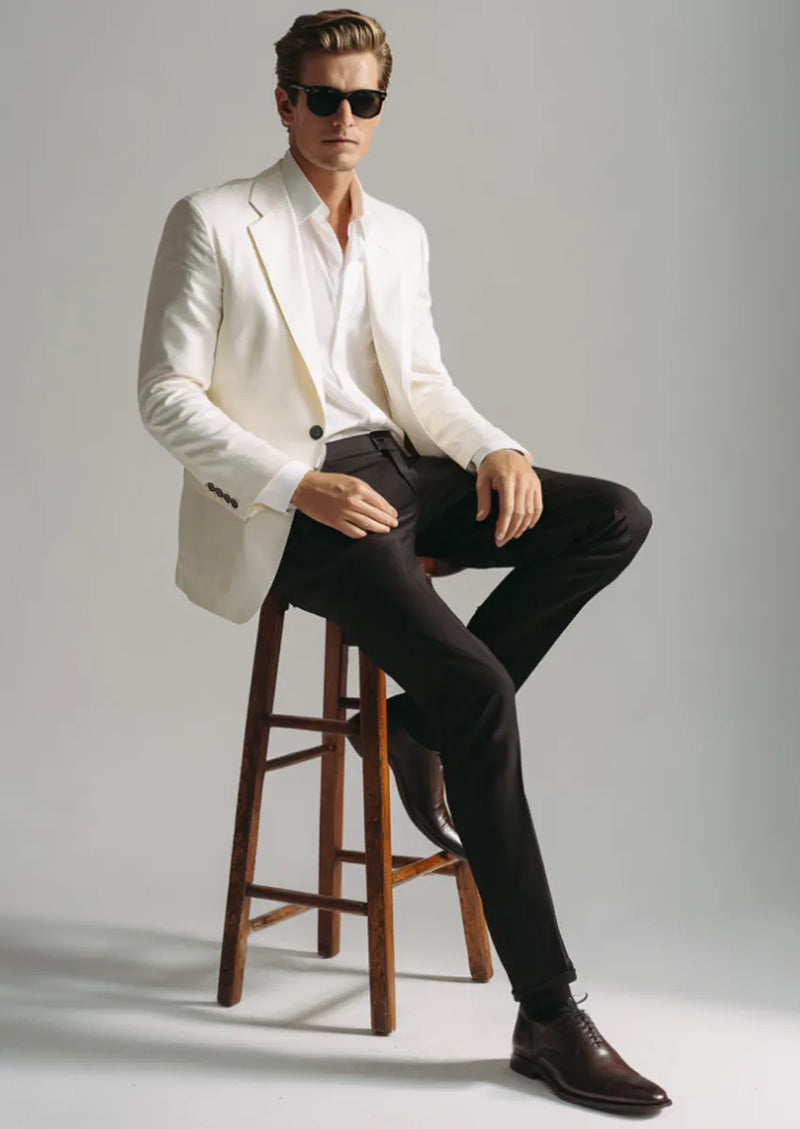 Classic White Blazer