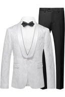 Jacquard White Tuxedo