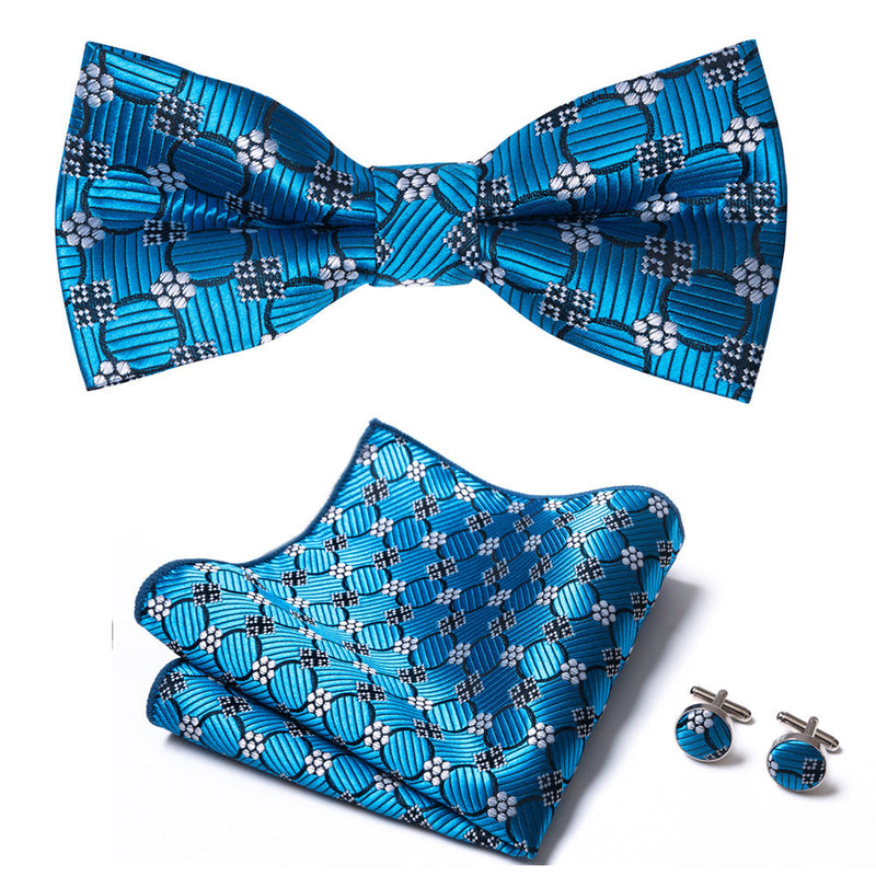 Men's Blue Accessory Set