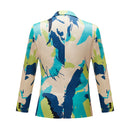 Blue and Beige Blazer back