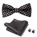 Conjunto de accesorios dorados para hombre