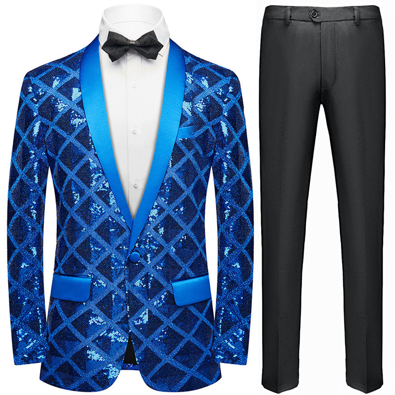 blue tuxedo jacket