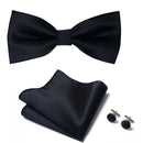Conjunto de accesorios negros para hombre