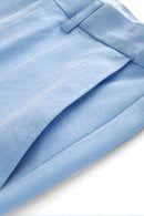 Men's 3-Piece Stylish Elegance Slim Fit Classic Light Blue Suit