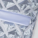 silver tuxedo jacket details - 3