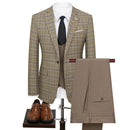 Plaid Brown Suit