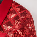 red dinner jacket details - 2