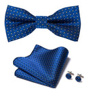 Conjunto de accesorios azules para hombre
