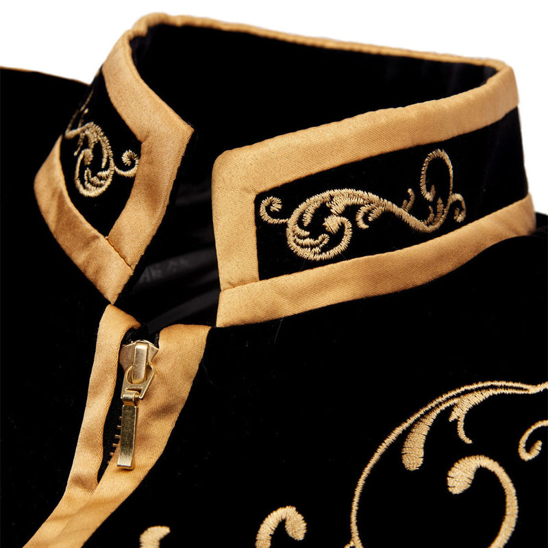 black jacket with zipper details - 3