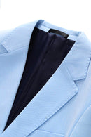 Men's 3-Piece Stylish Elegance Slim Fit Classic Light Blue Suit