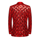 red dinner jacket back