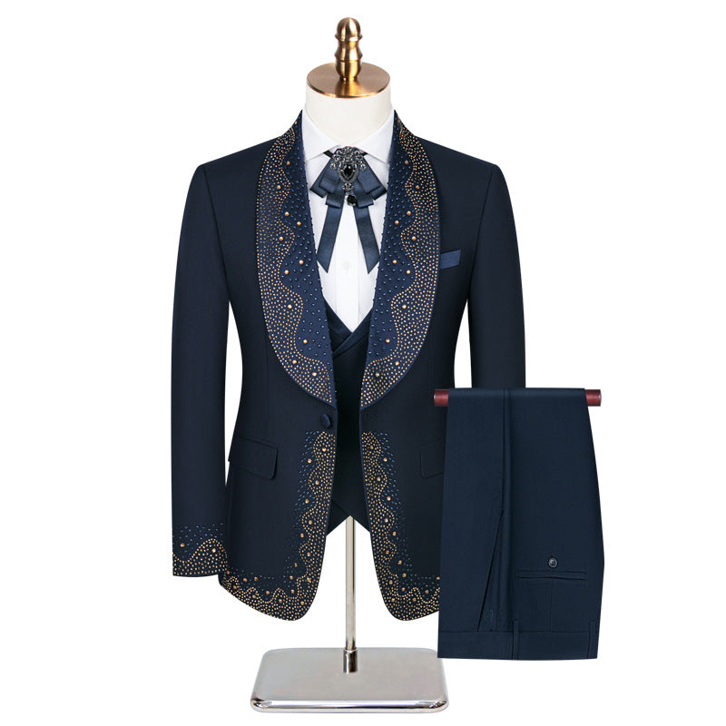 Wedding Dark Blue Tuxedo