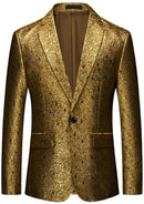 gold metallic suit