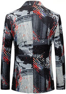 Black and White Graffiti Blazer Back