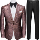 Jacquard Brown Tuxedo