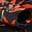 red embroidery suit details -2