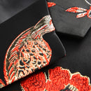 red embroidery suit details -1